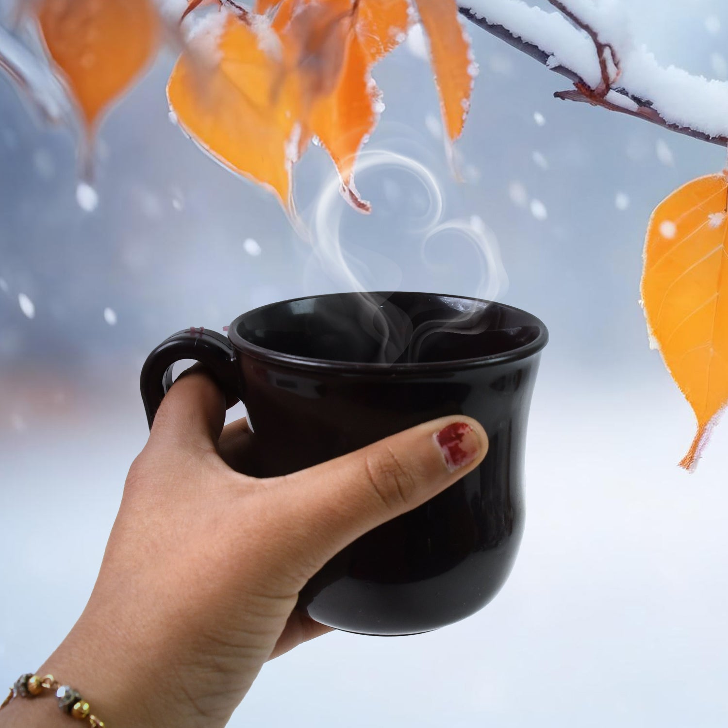 Premium Plastic Coffee / Tea Cups / Mug with Handle (1 Pc / With Color Box / Mix Color) Premium Plastic Coffee / Tea Cups / Mug with Handle (1 Pc / With Color Box / Mix Color)